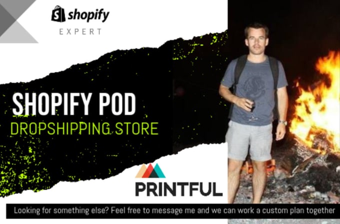 Gig Preview - Build your awesome shopify pod dropshipping store