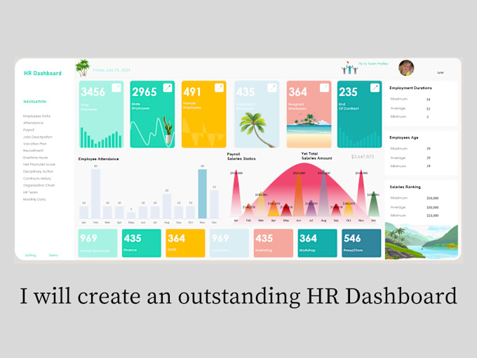 Gig Preview - Create HR dashboard in microsoft excel for you