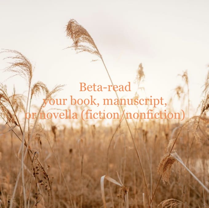 Bestseller - beta read your book, manuscript, or fiction novella