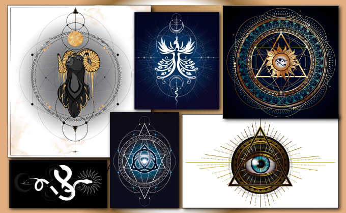 Gig Preview - Create a mystical, spiritual, geometric logo design