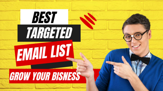 Gig Preview - Collect a niche targeted active email and bulk email list