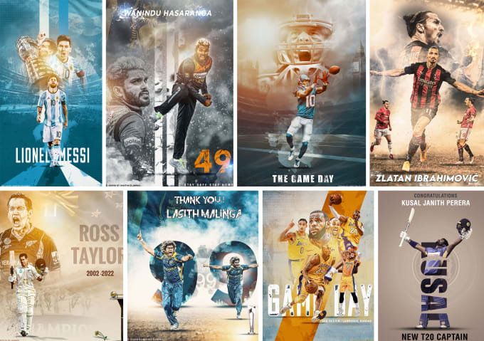 Gig Preview - Create professional sports flyers and posters