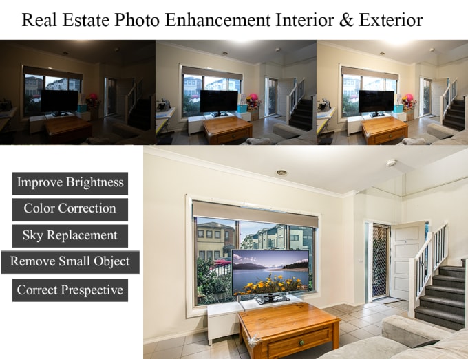 Gig Preview - Real estate photo enhancement professionally hdr in 12 hours