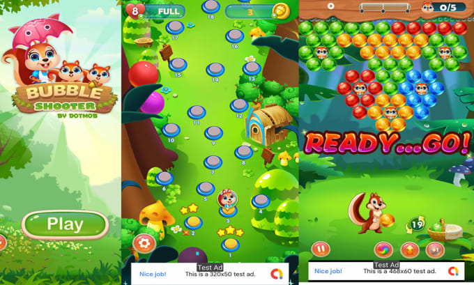 Gig Preview - Provide android bubble shooter game apk ready to publish