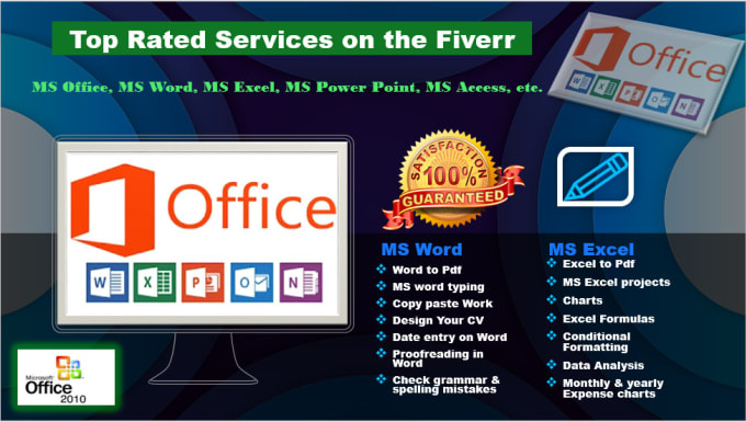 Bestseller - do ms office projects ms word, excel, power point, access