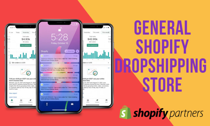 Gig Preview - Build shopify website dropshipping store