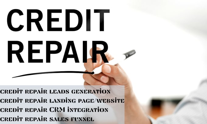 Gig Preview - Create credit repair website, credit repair landing page