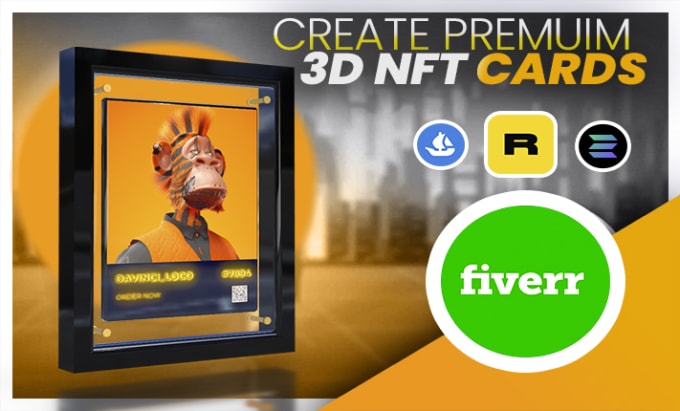 Gig Preview - Create 3d digital collectible cards nft art