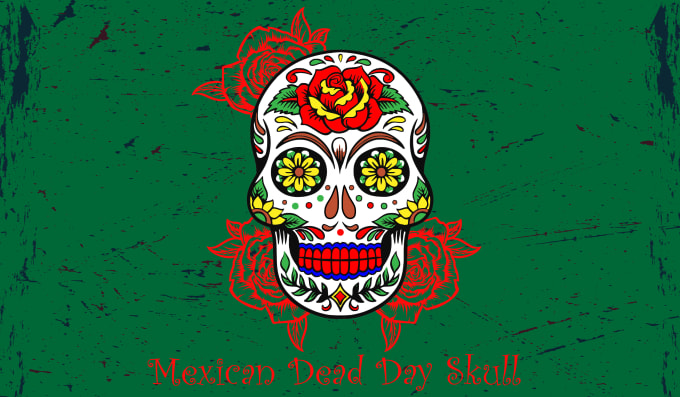 Gig Preview - Do design unique mexican dead day skull logo