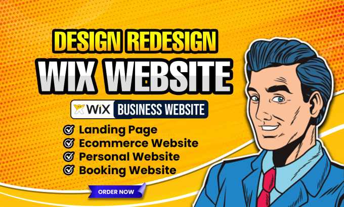 Gig Preview - Do wix website design, wix online store and business wix website