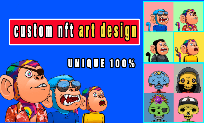 Gig Preview - Draw custom nft art collection, up to 100 1k 10k nft