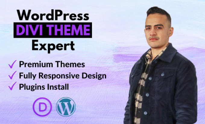 Gig Preview - Create a modern wordpress website with divi theme builder