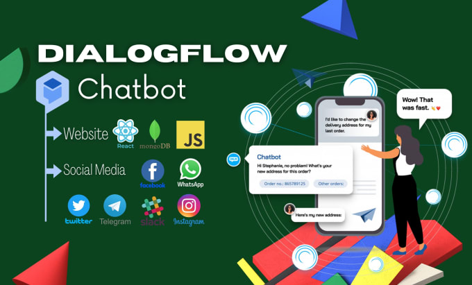 Gig Preview - Create dialogflow chatbot with chat and IVR integration