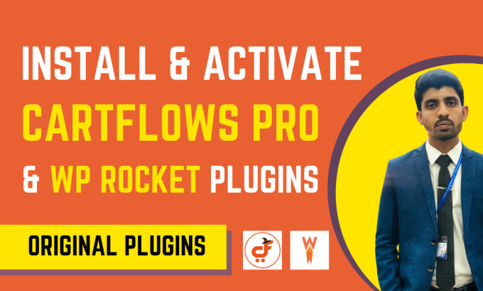 Gig Preview - Install cartflows pro and wp rocket plugin on your website and speed optimize