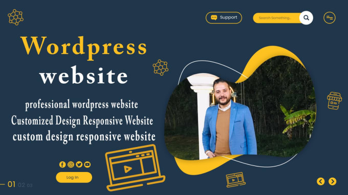 Gig Preview - Do wordpress website custom and response design