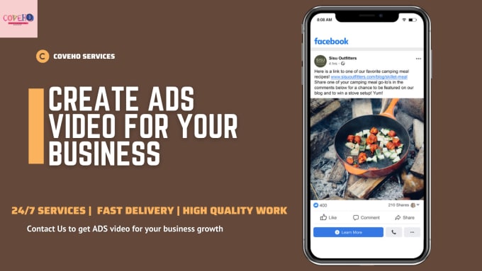 Gig Preview - Create shopify facebook video ads