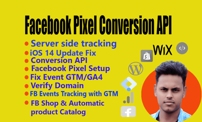 Gig Preview - Setup facebook pixel conversion API with better event match quality via GTM