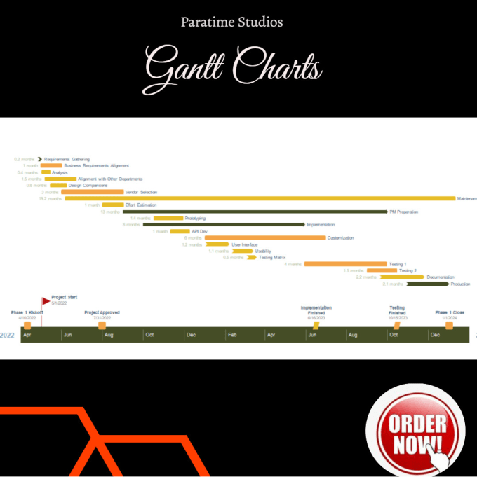 Gig Preview - Design gantt charts, dashboard and timeline on ms excel and powerpoint