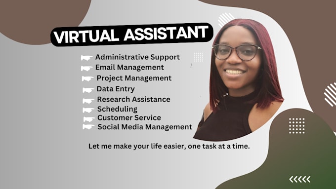 Gig Preview - Provide expert virtual assistant services for admin task