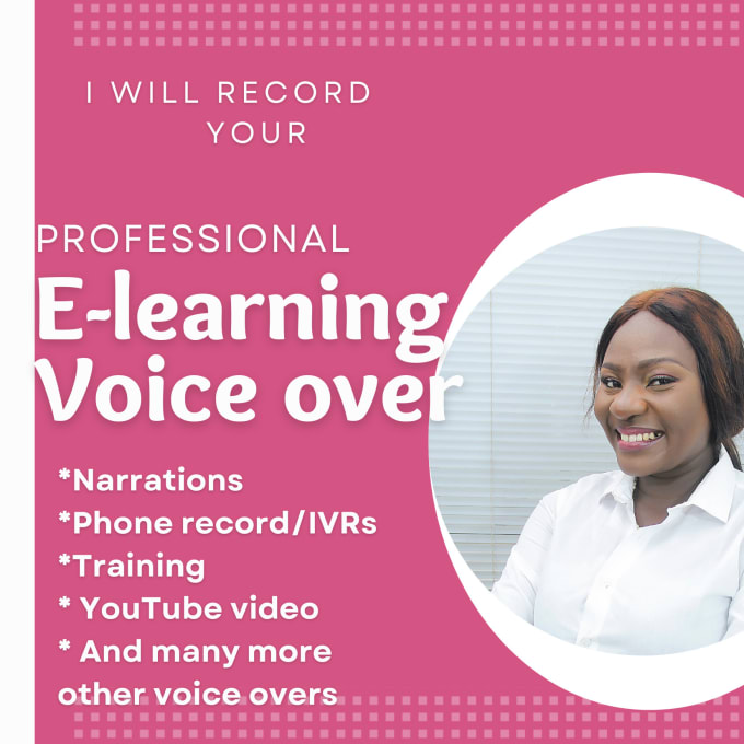 Gig Preview - Record a pro friendly calm engaging  female voice over for your elearning course