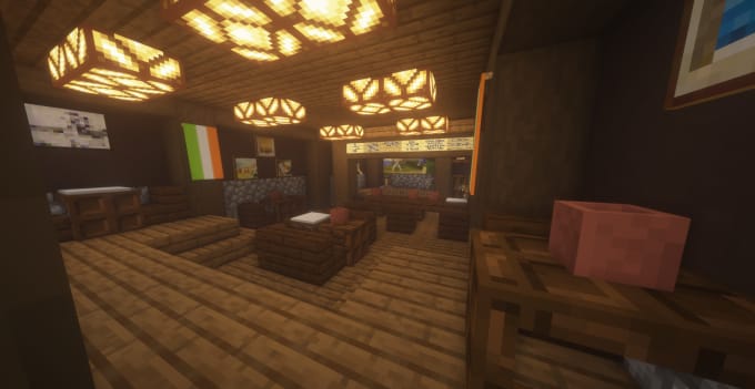 Gig Preview - Build a restaurant in minecraft