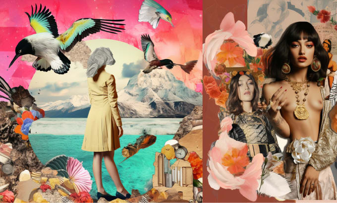 Gig Preview - Make awesome and creative collage art in 24 hours