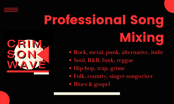 Gig Preview - Professionaly mix and master your song, ep or album