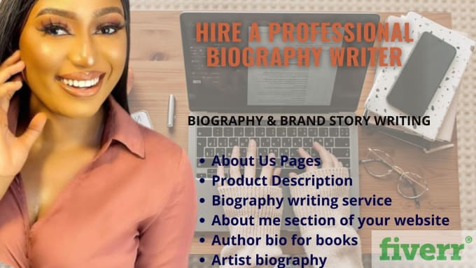 Gig Preview - Write an eloquent book biography for your documents