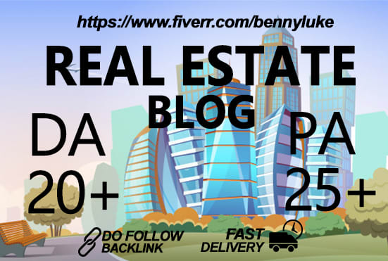 Gig Preview - Submit a guest post on quality real estate blog