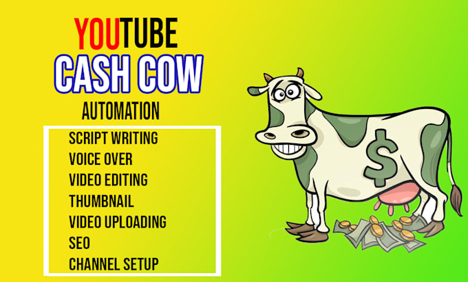 Gig Preview - Create viral unique faceless youtube automation cash cow videos