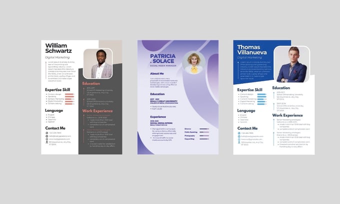 Gig Preview - Create a professional attractive resume design CV