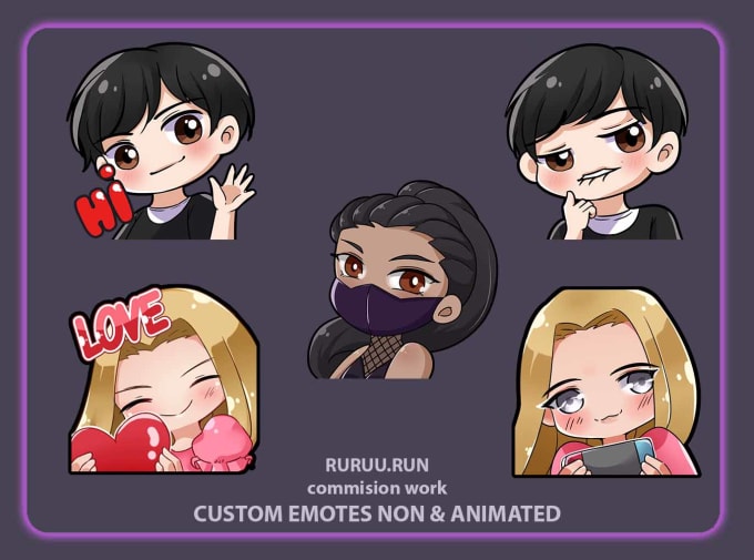 Gig Preview - Create custom anime emotes for your stream needs