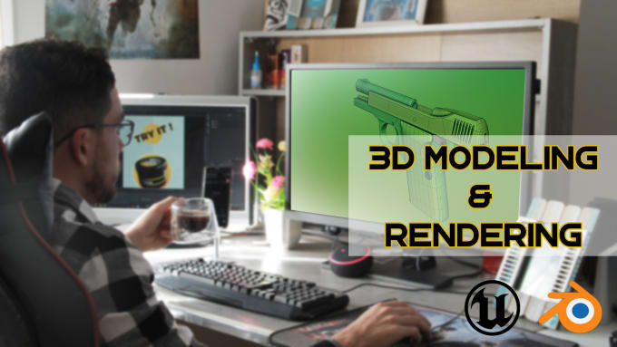 Gig Preview - Design and render 3d products model for your business