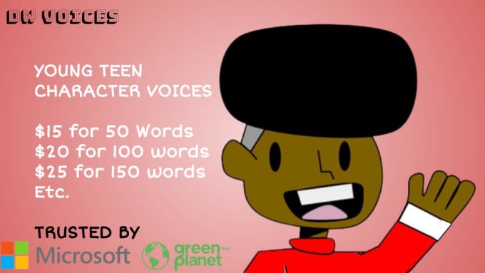 Gig Preview - Do authentic teen character voices