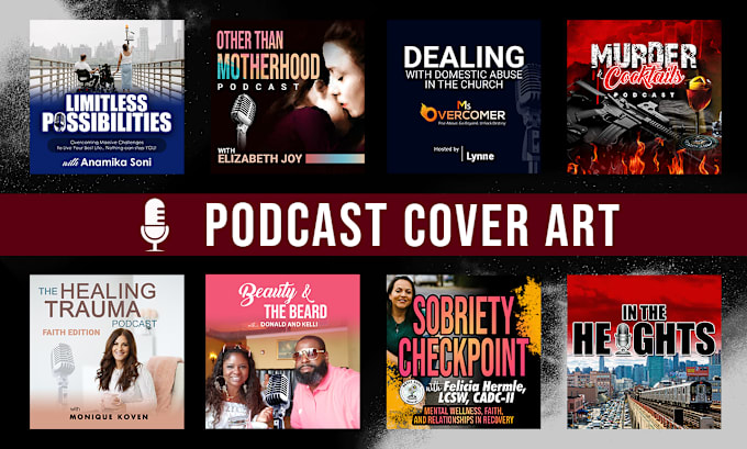 Bestseller - design professional podcast cover art or logo within 24hrs