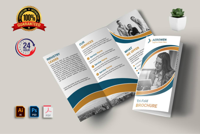 Gig Preview - Do professional business flyer, bifold, trifold, and brochure design