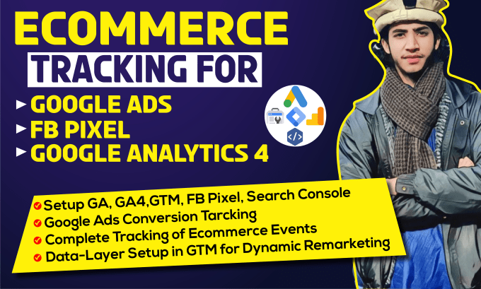 Gig Preview - Setup google analytics 4 , ga4 ecommerce tracking with GTM