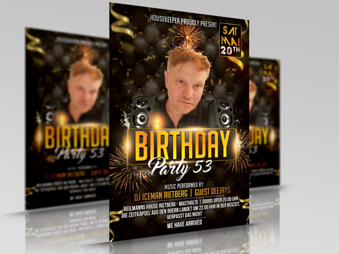 Gig Preview - Do birthday flyer, anniversary flyer, grand opening flyer or any event flyer