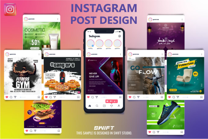 Gig Preview - Design premium quality instagram, facebook, twitter post