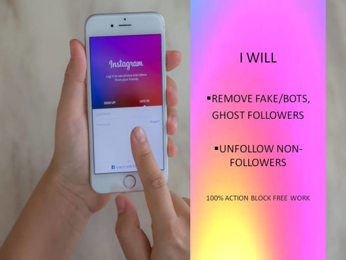 Gig Preview - Unfollow instagram followings and remove fake followers