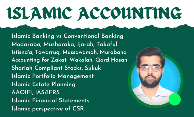 Gig Preview - Do islamic accounting, islamic banking and finance tasks