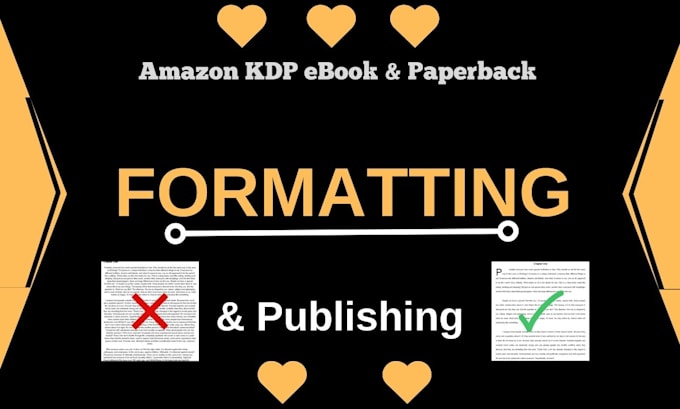 Gig Preview - Do book formatting for amazon kdp, format book, format kindle, format paperback