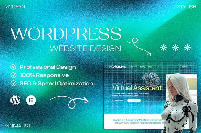 Gig Preview - Create profesional wordpress website design or redesign