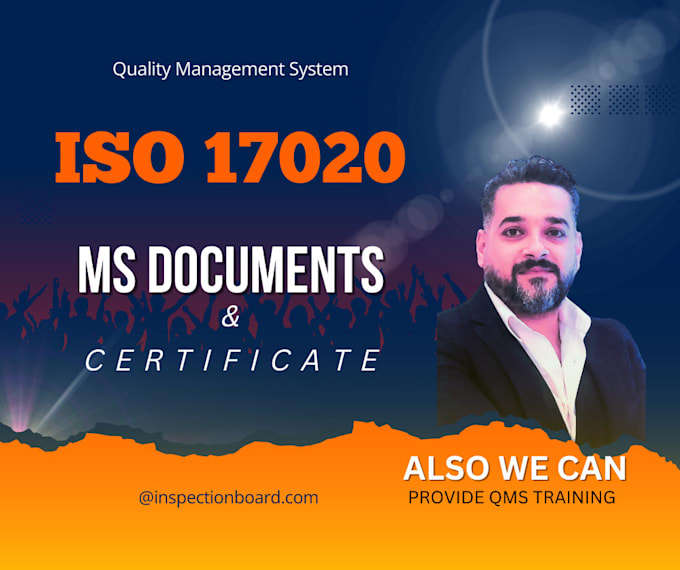 Gig Preview - Iso 17020 inspection management system documents