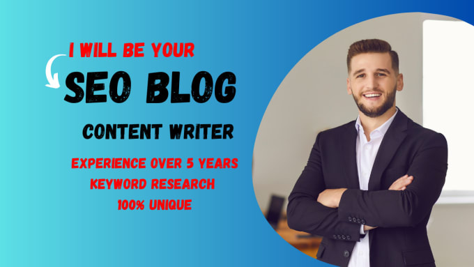 Gig Preview - Write SEO blog post,content and article for your website