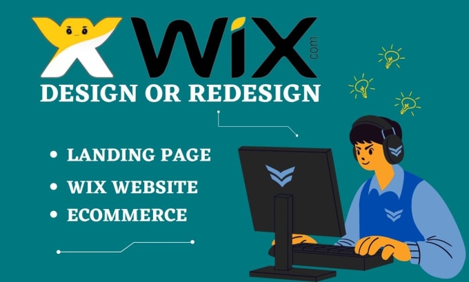 Gig Preview - Design wix website, redesign wix website, and wix landing page