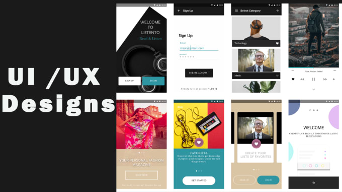 Gig Preview - Create  rich  UI UX designs for your mobile apps , web sites