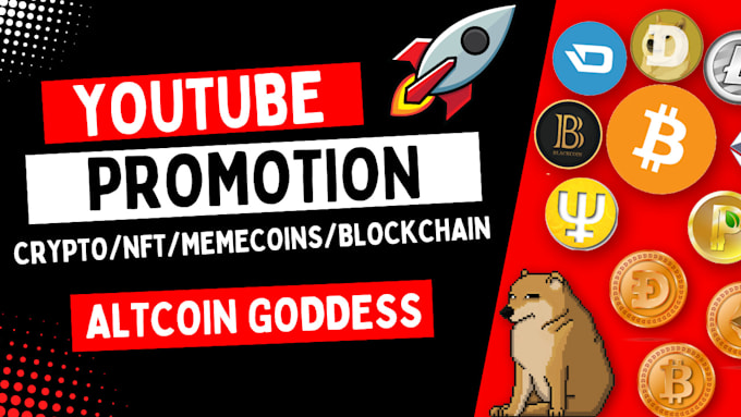 Bestseller - promote crypto, memecoin and nft projects on my youtube channel