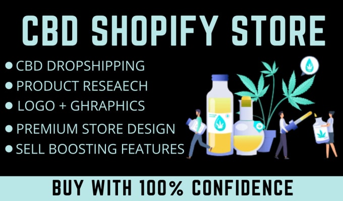 Gig Preview - Create cbd shopify dropshipping store or shopify website