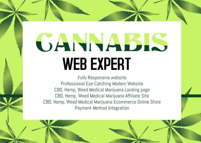 Gig Preview - Design cannabis website cbd online store on wordpress